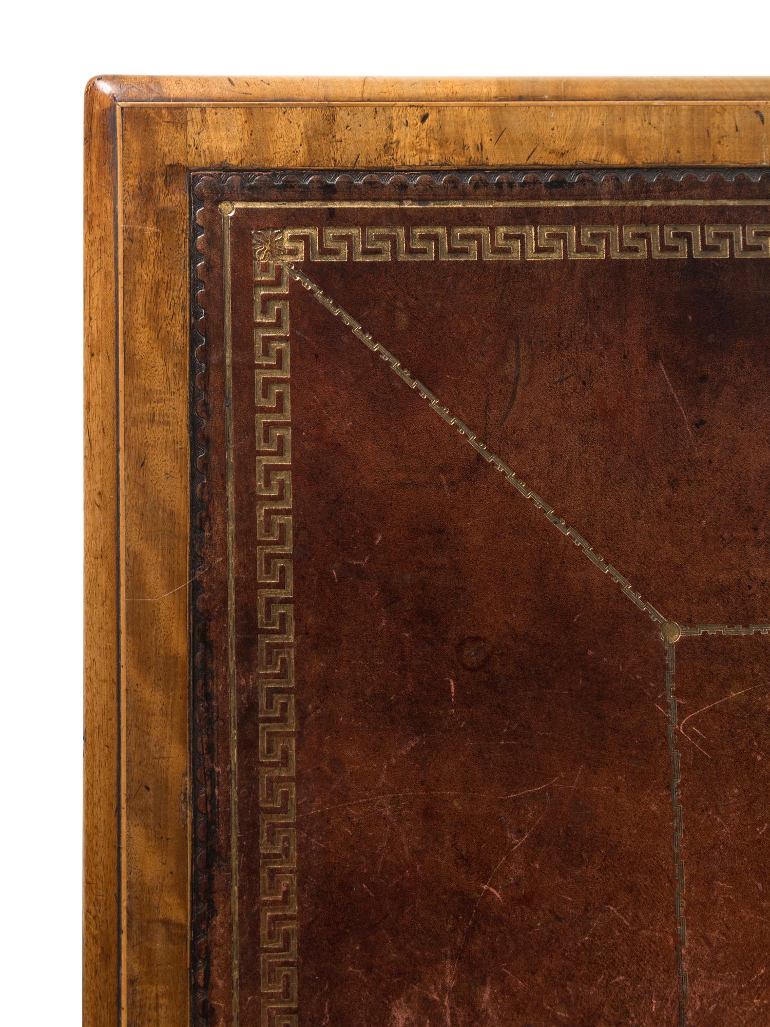 A Regency Mahogany and Kingwood Partner's Desk