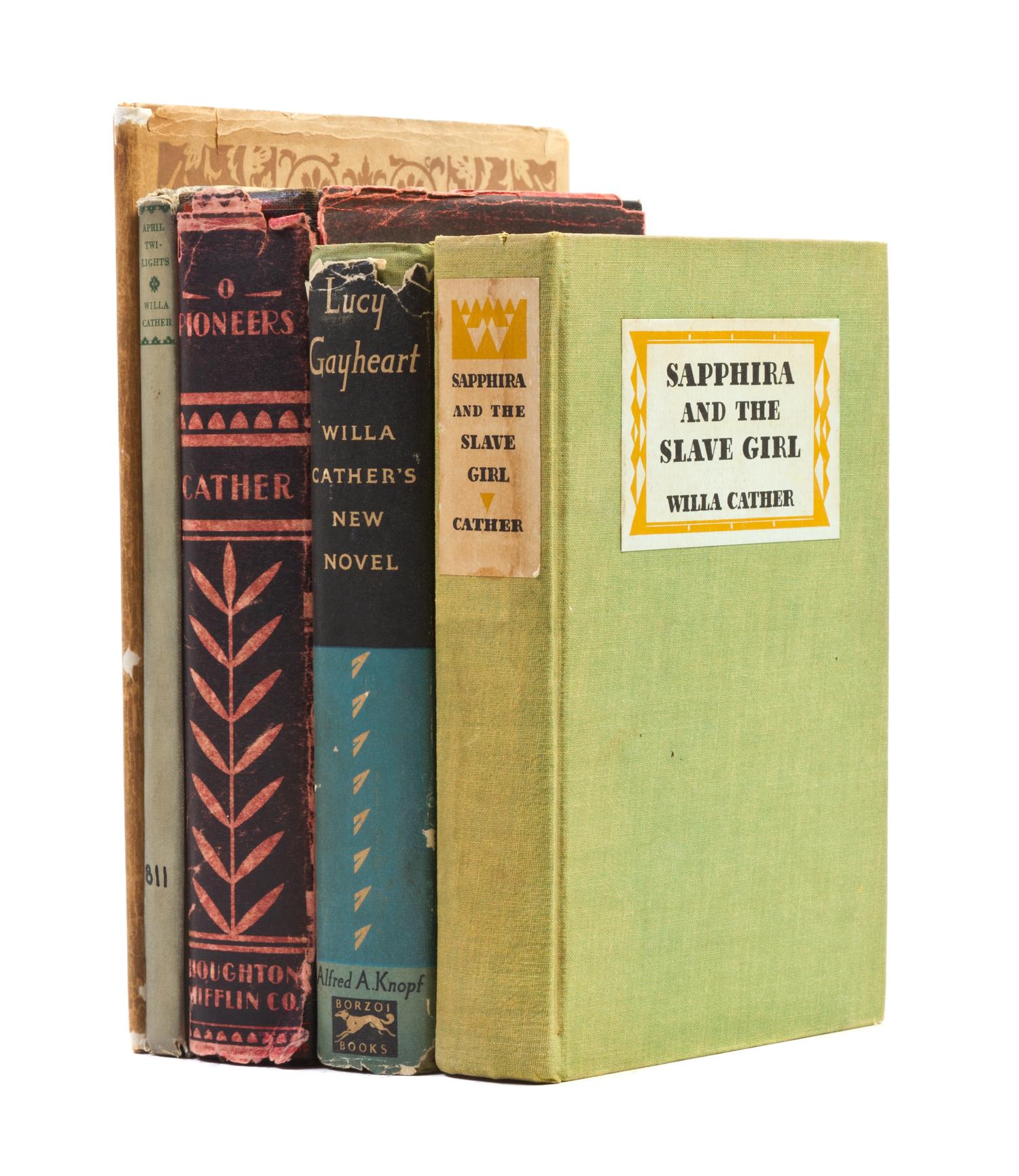 CATHER, WILLA. A group of five books, one first edition.