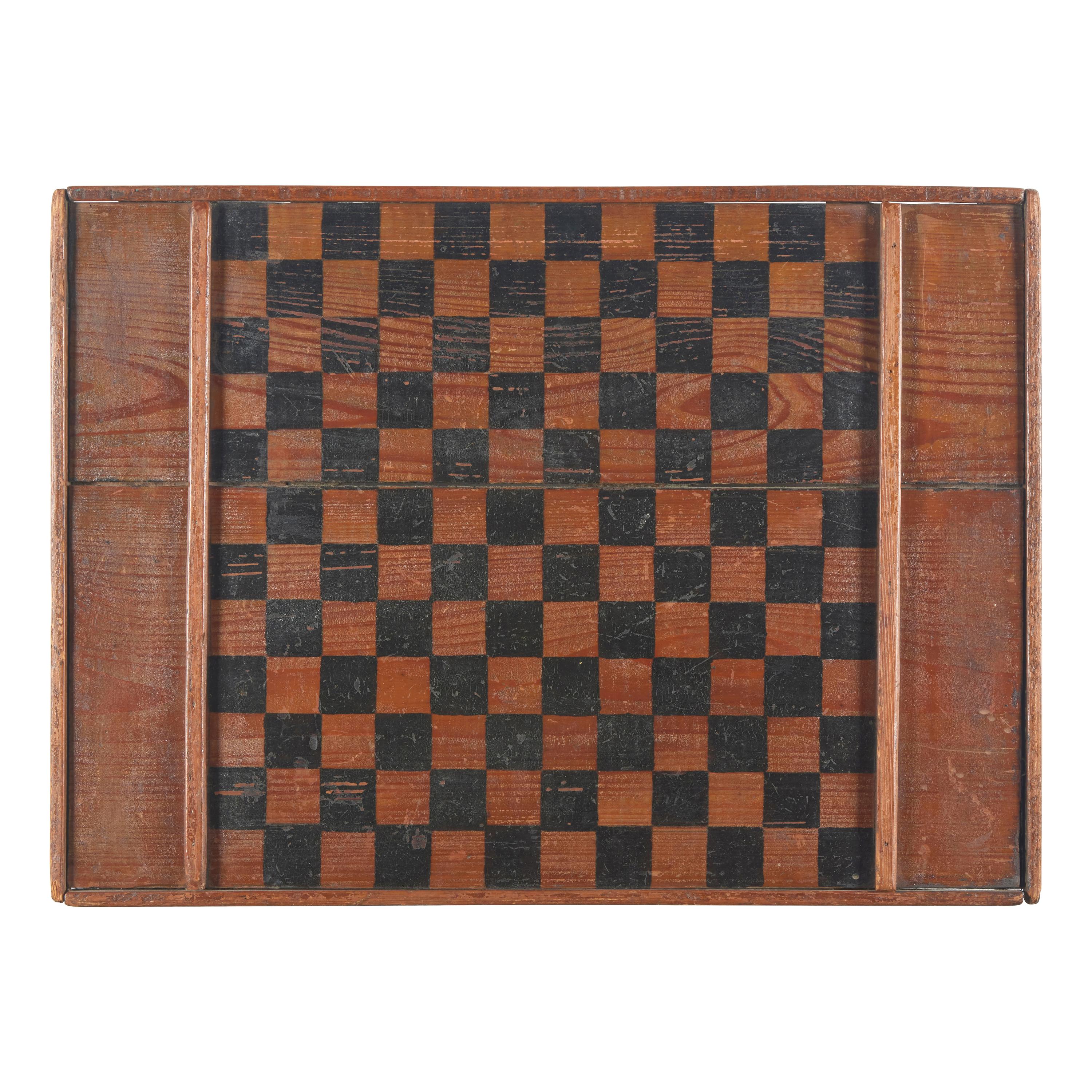 A Painted Wood Game Board