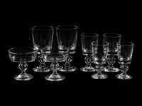 A Steuben Glass Stemware Service