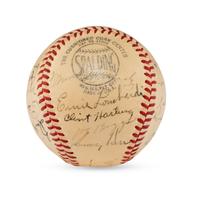 A 1947 New York Giants Team Signed Autograph Baseball (Auction Letter),