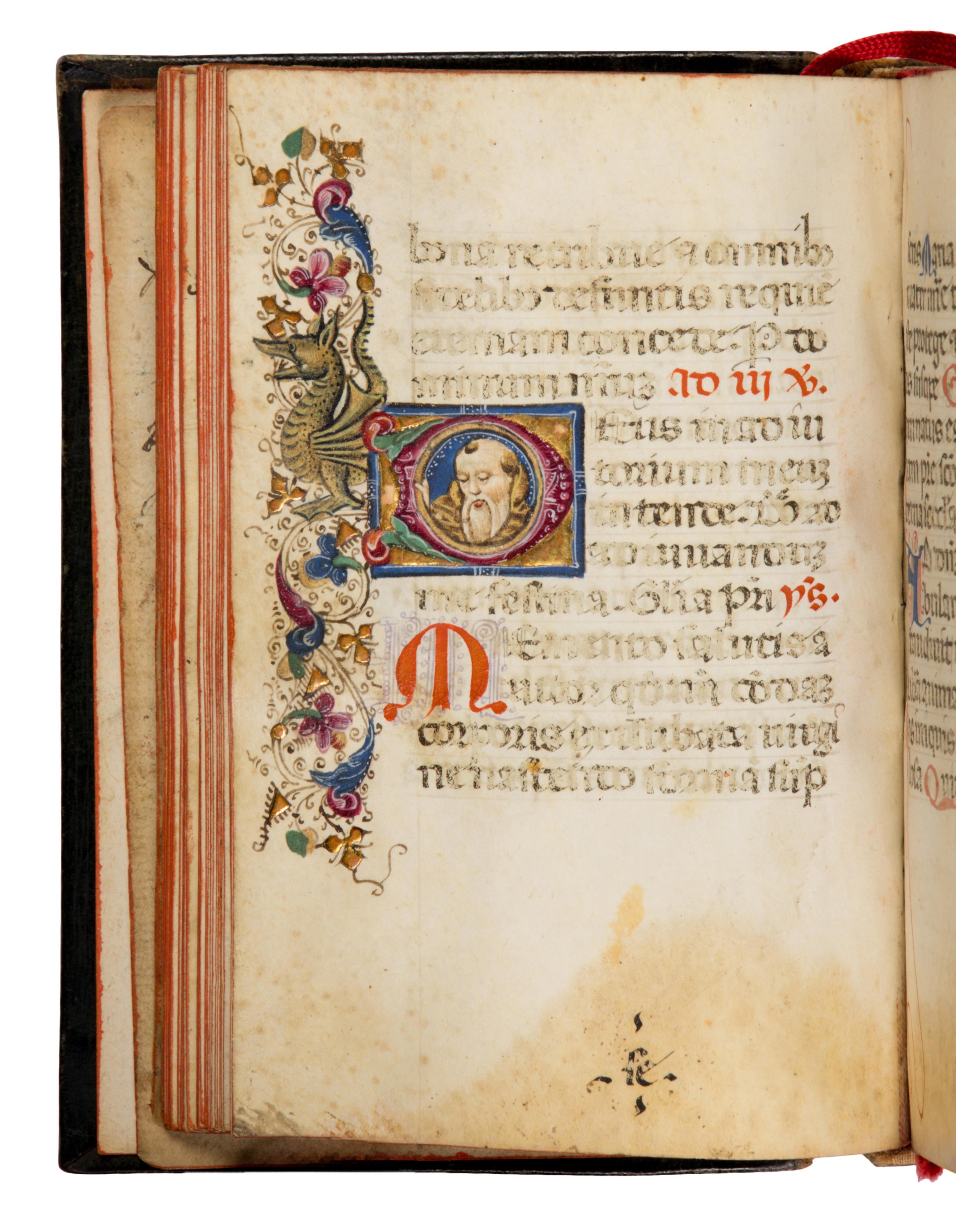 FOLLOWER OF COLA RAPICANO (Naples, active c. 1451-1488) Book of Hours, in Latin, illuminated manuscript on parchment [Italy, Naples? c. 1480-1490]