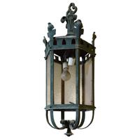 A Bronze Light Fixture 12" W x 12" D x 35" H — Argentina, Early 20th Century