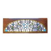 A Stained Glass Window 65" W x 2" D x 22.5" H, — United States, 19th Century