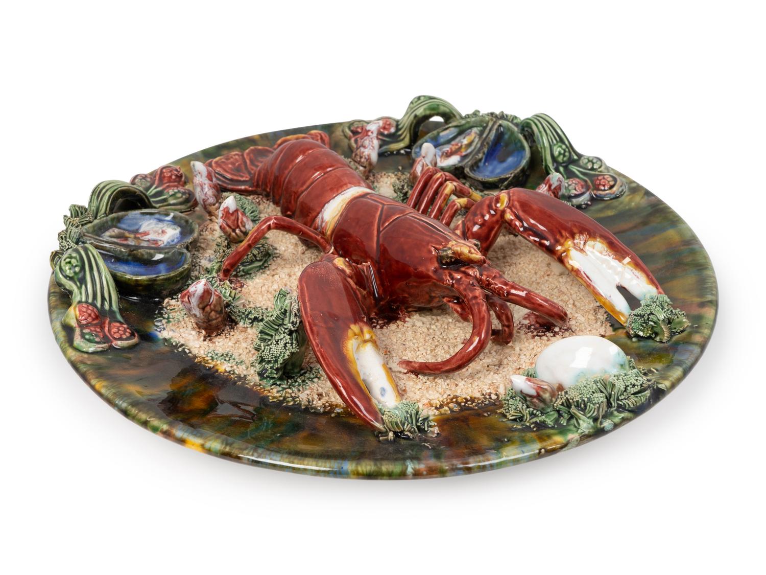 A Contemporary Palissy Ware Charger — GEOFFREY LUFF, 20TH CENTURY