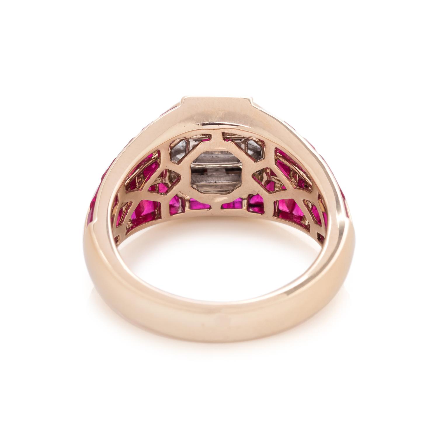 DIAMOND AND RUBY RING
