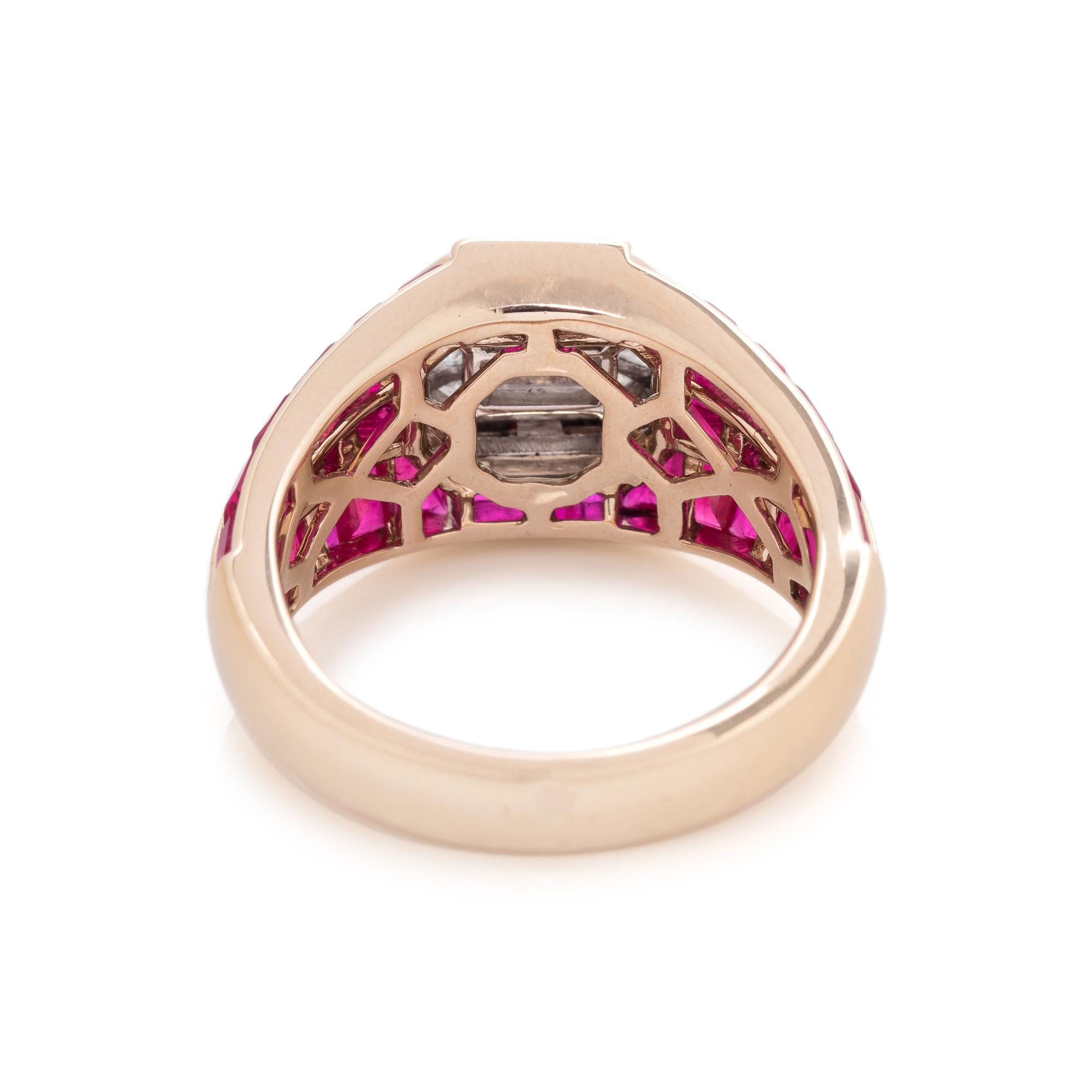 DIAMOND AND RUBY RING