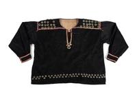 Ho-chunk Ribbon Shirt, with German Silver