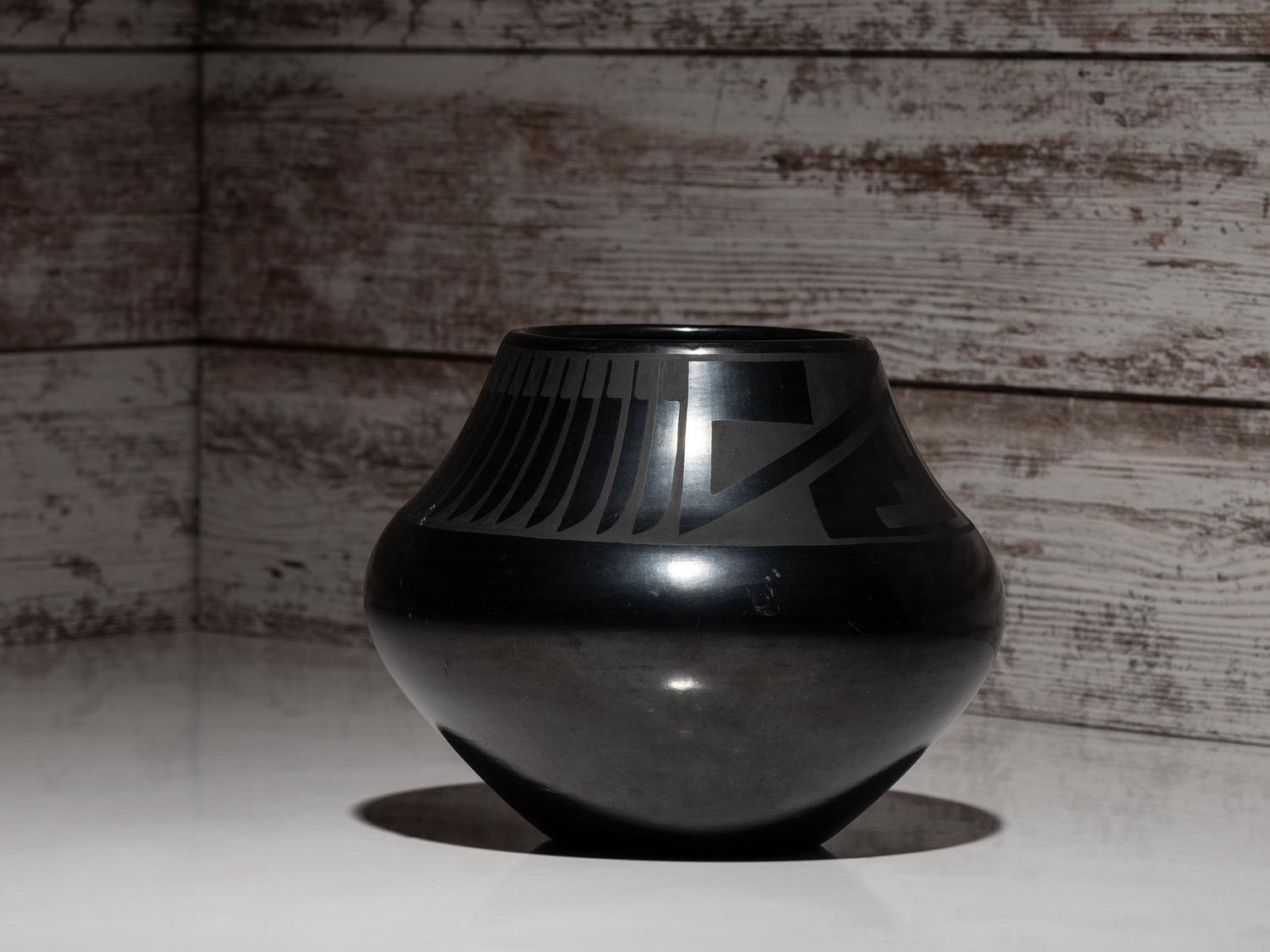Blackware Pottery Jar, 1925-1943