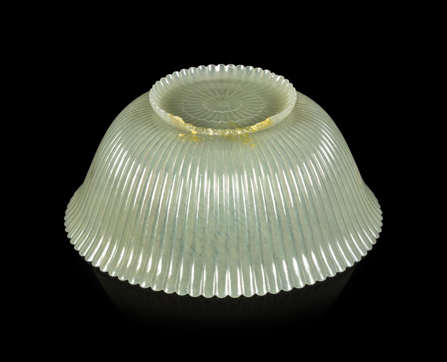 Two Chinese Carved Hardstone Bowls