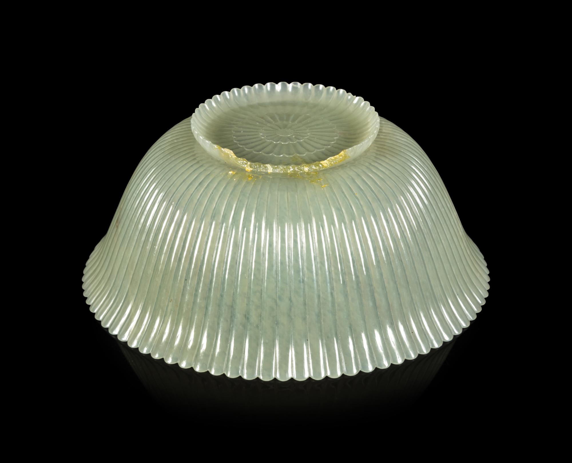 Two Chinese Carved Hardstone Bowls