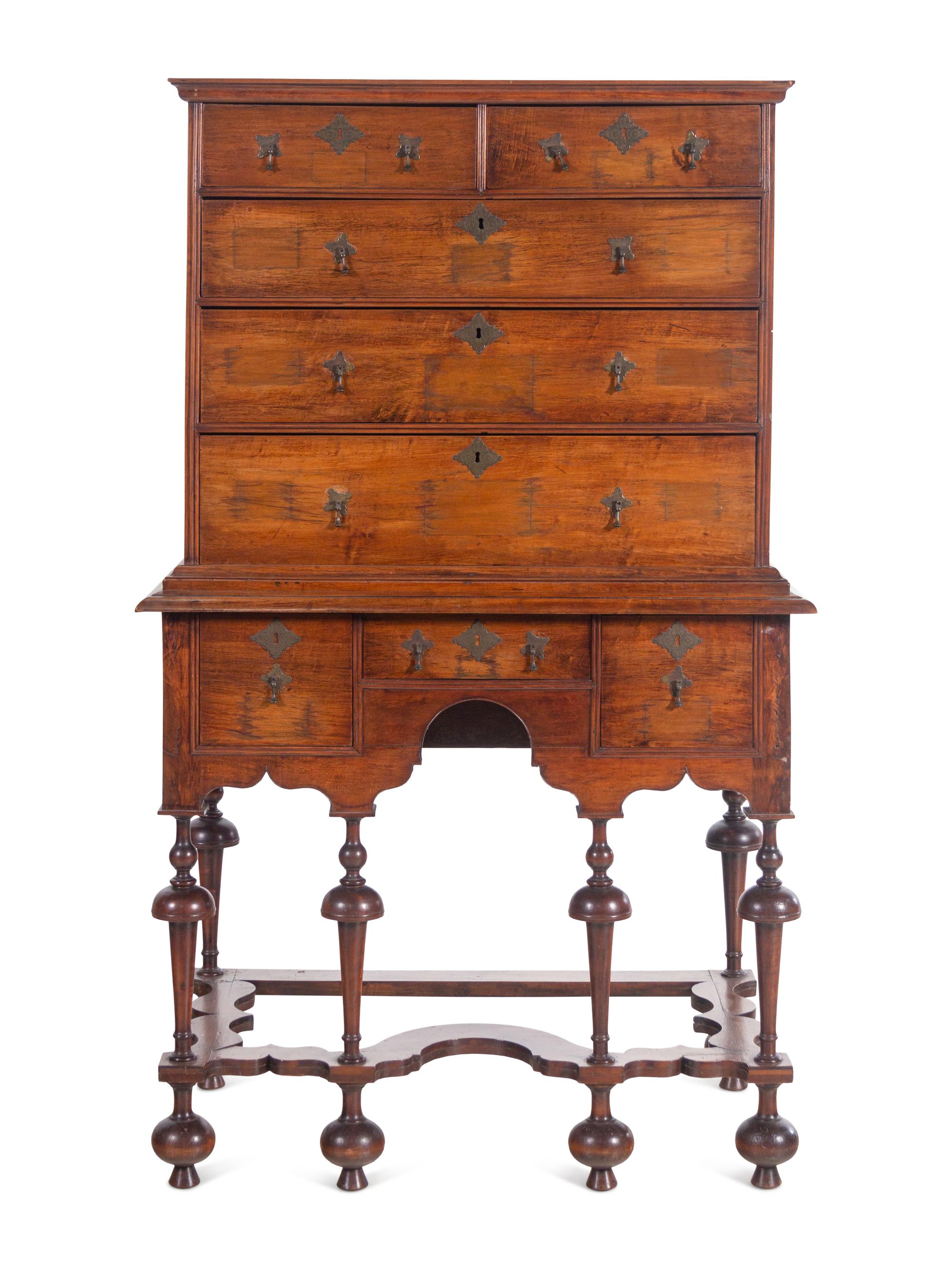 A William and Mary Chest on Stand