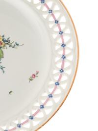 A Set of Sixteen Herend Porcelain Reticulated Dessert Plates