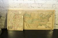 PRINTS (MAPS) Group of 61 maps, largely of the state of Illinois. Various publishers, various dates.