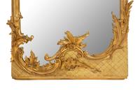 A French Rococo-Style Carved Giltwood Mirror
