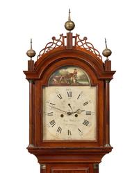A Federal Mahogany Tall Case Clock