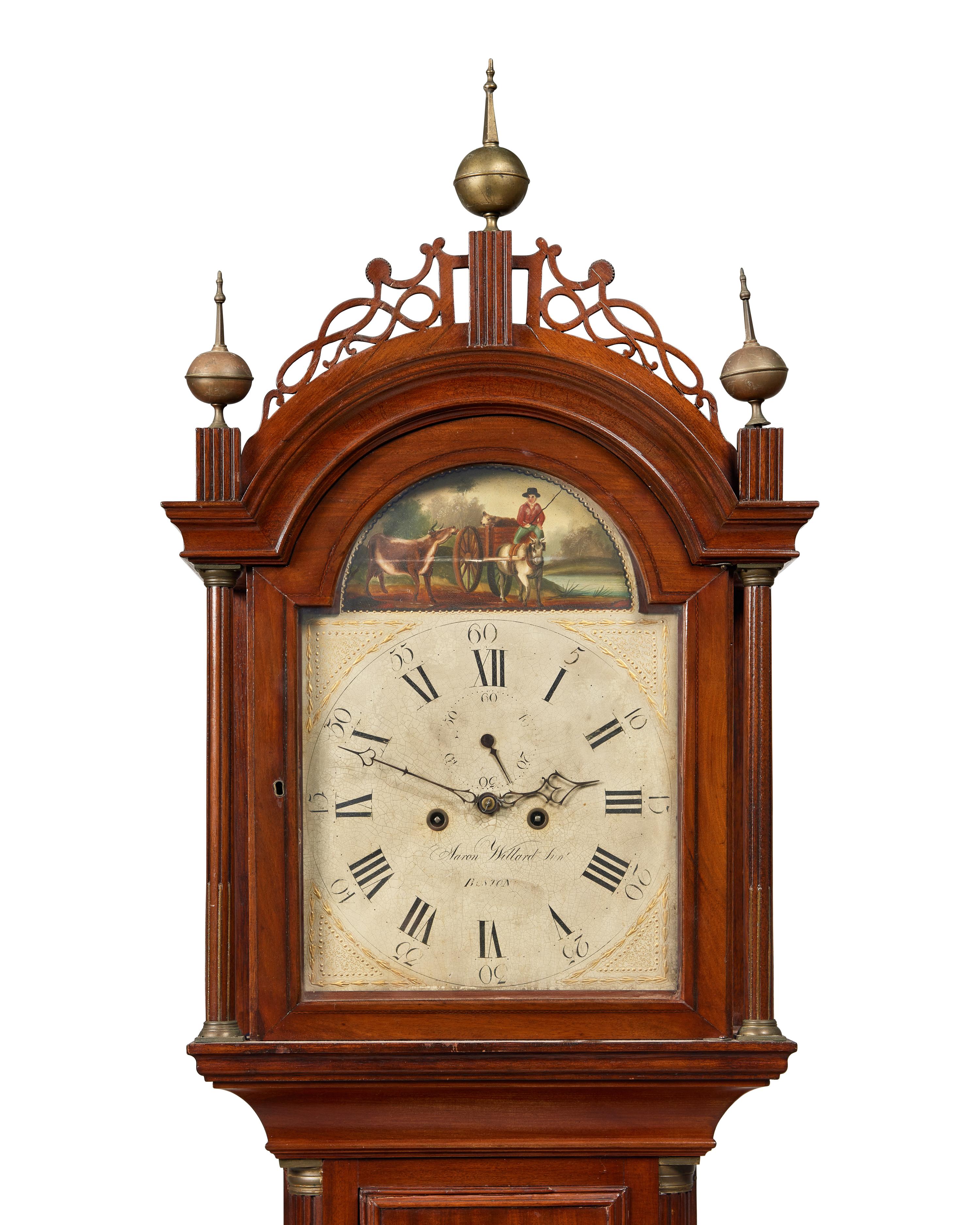 A Federal Mahogany Tall Case Clock