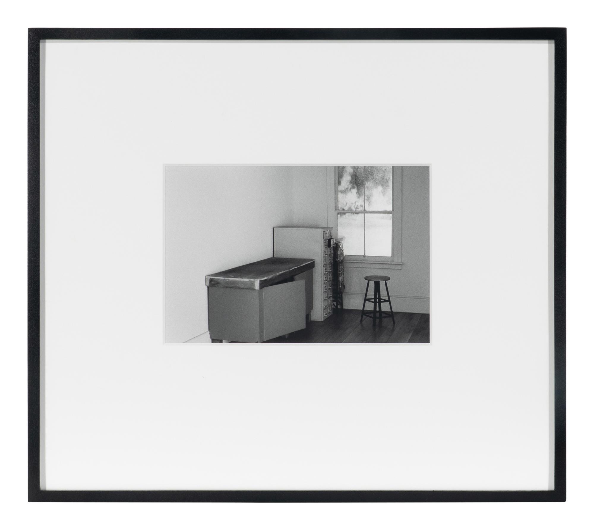 Four works from Studio Projections, 1979 (Number 17, Car Crash; Number 22, Beauty Treatment; Number A1, Village ; and Number A3, Dust Storm); printed 2013