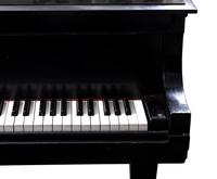 A Steinway and Sons Model L Black Lacquer Baby Grand Piano