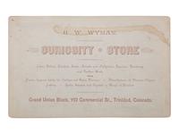 [NEW MEXICO]. A group of 2 photographs, incl. view of Pueblo Of Isleta Looking So’ East and Pueblo Indians gambling. Ca 1880s.