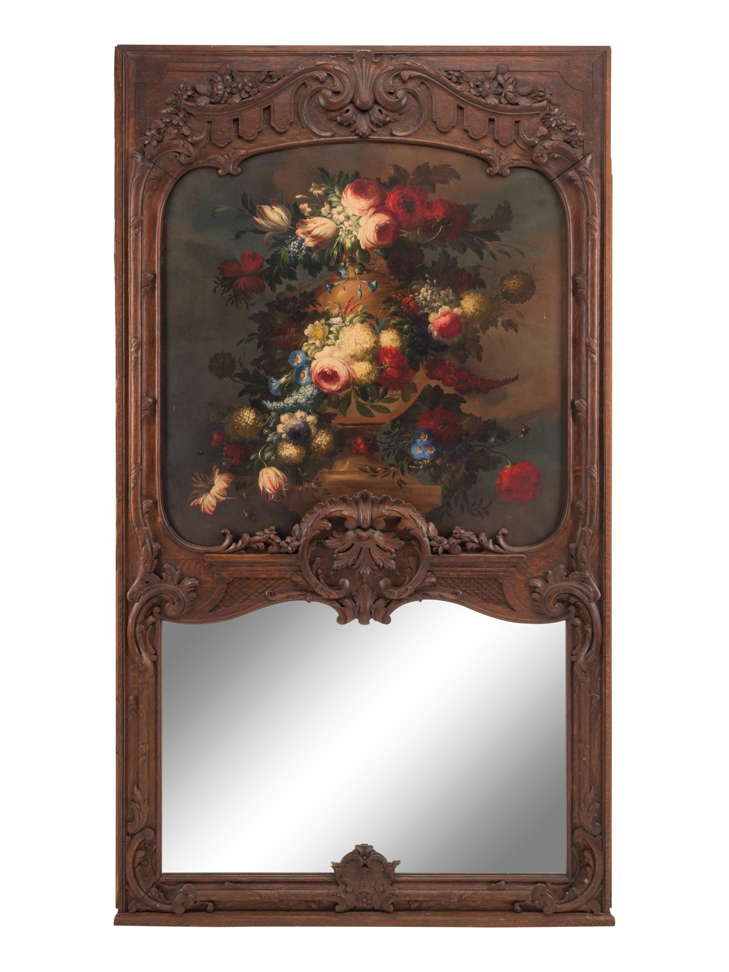 A Louis XV Style Trumeau Mirror