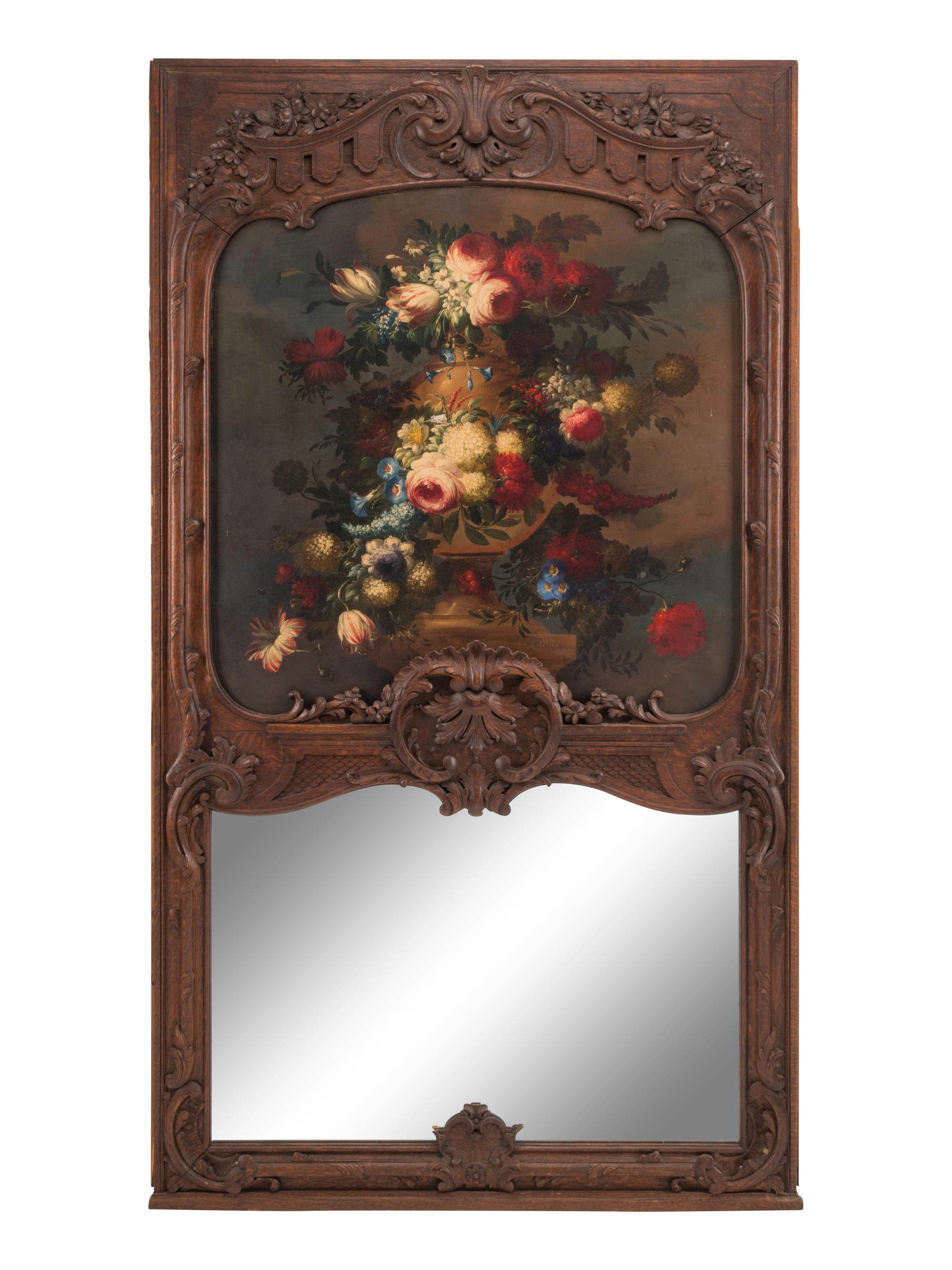 A Louis XV Style Trumeau Mirror