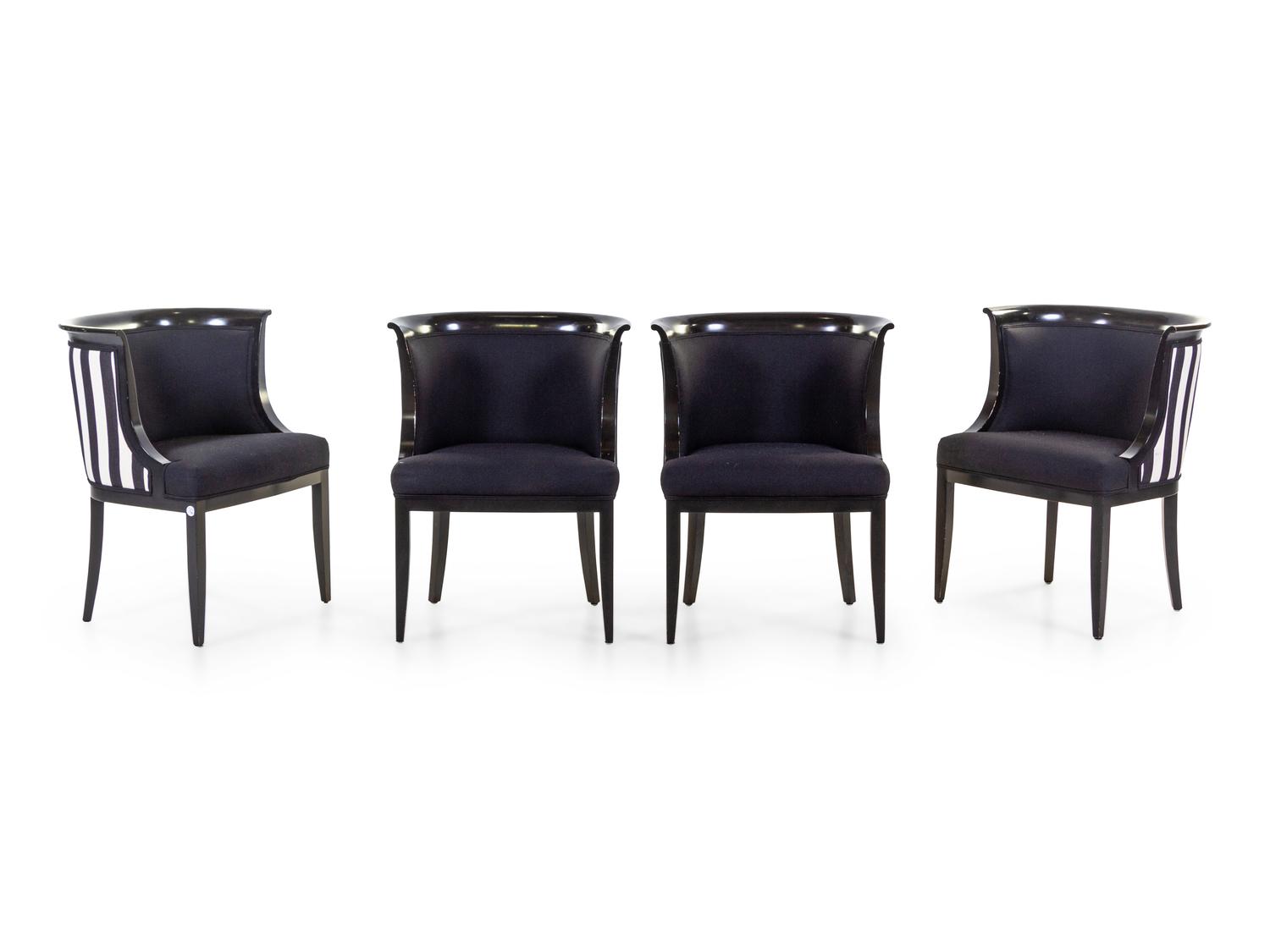 Art Deco Dining Table and Four Chairs