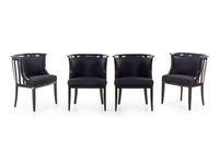 Art Deco Dining Table and Four Chairs
