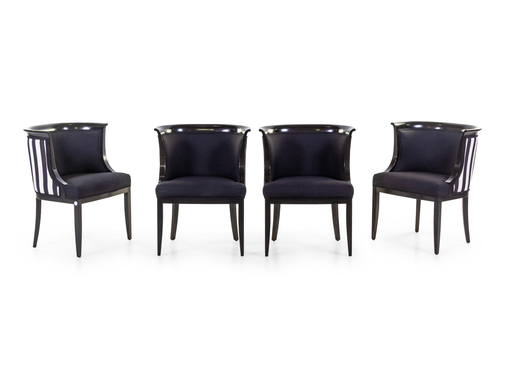 Art Deco Dining Table and Four Chairs