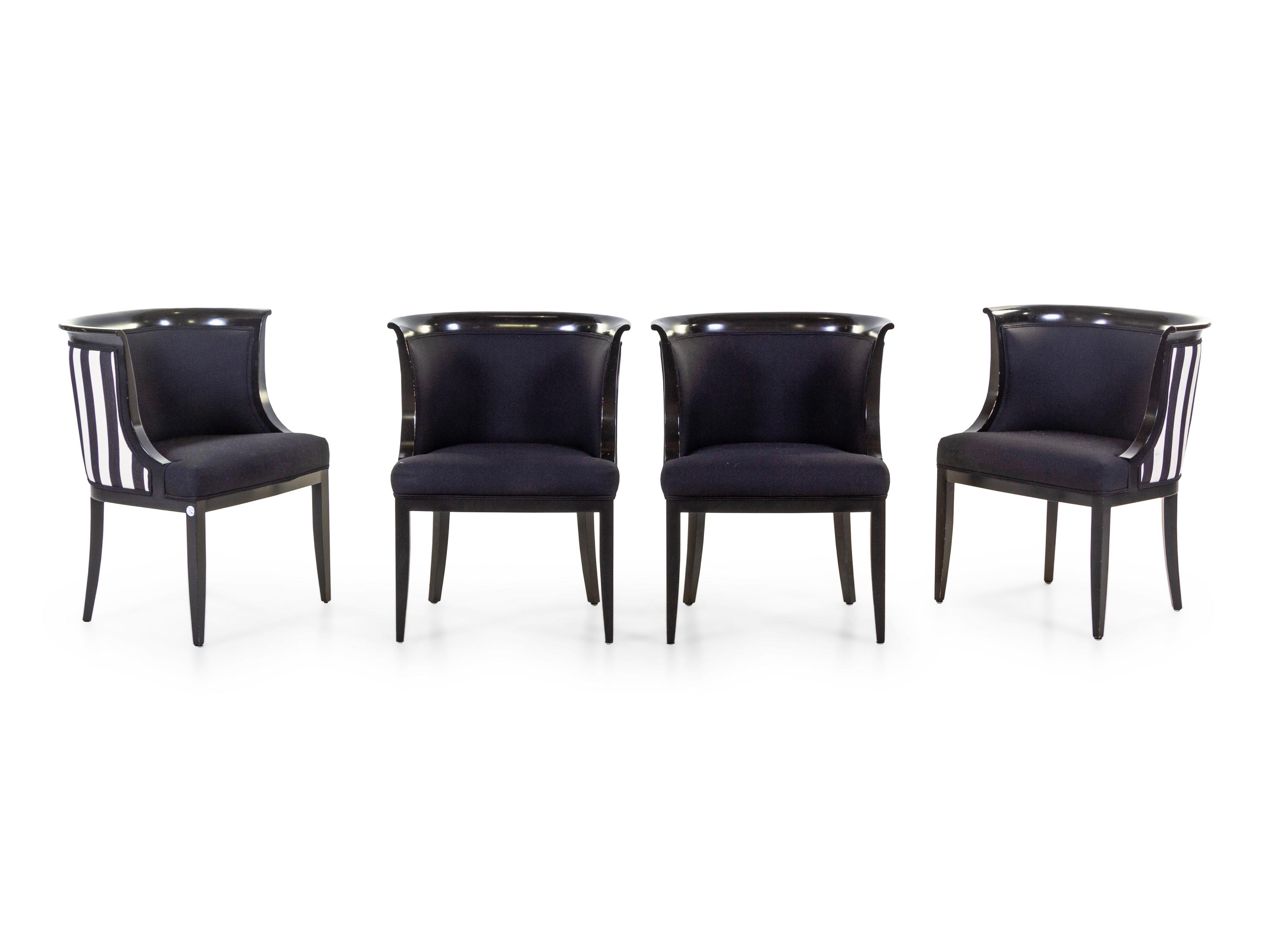 Art Deco Dining Table and Four Chairs