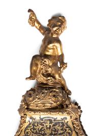 A Louis XV Gilt Bronze Mounted Boulle Marquetry Bracket Clock