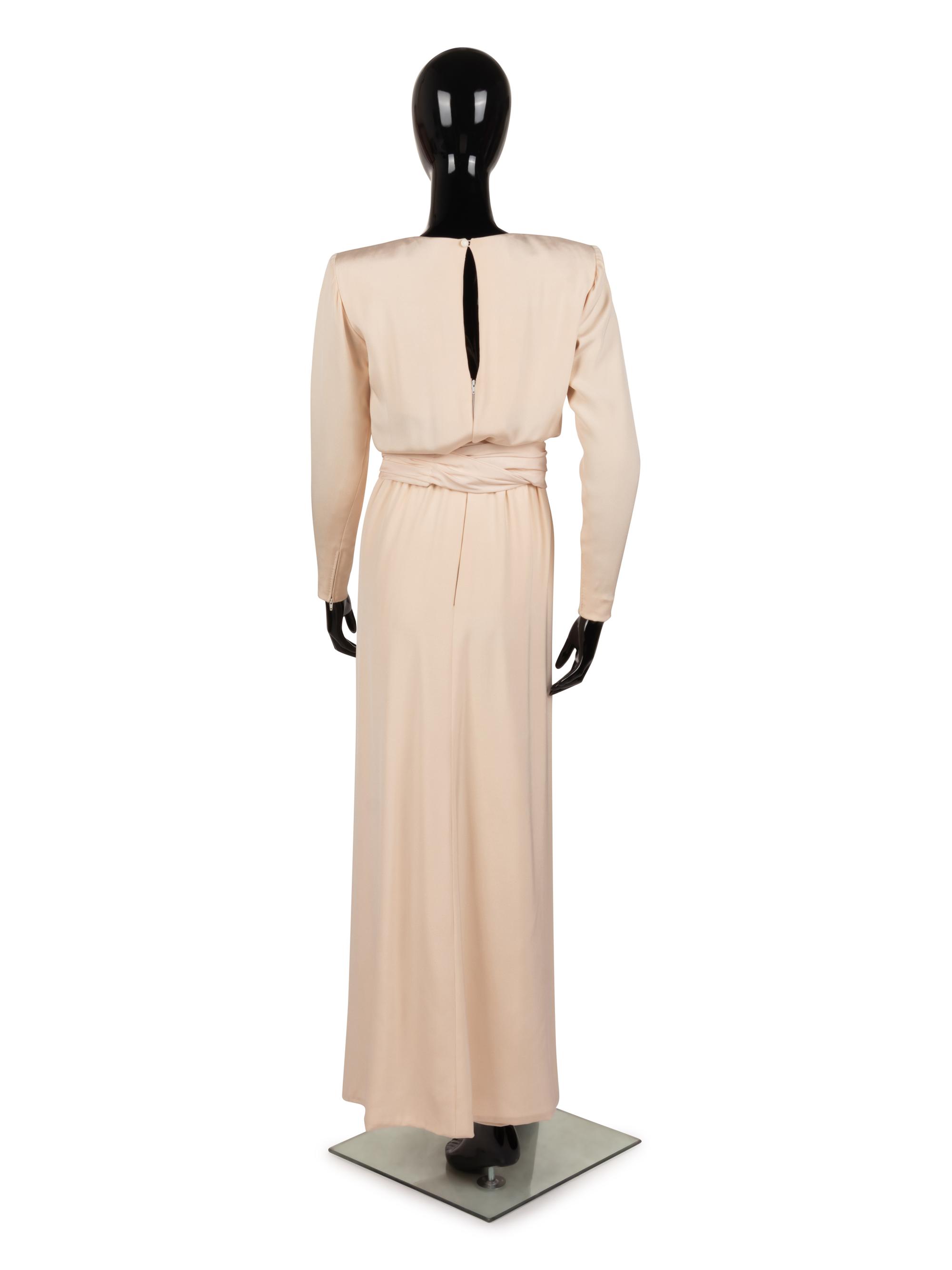 Yves Saint Laurent Haute Couture Evening Dress with Wrap, 1980s