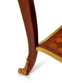 A Pair of Louis XV Style Gilt-Metal-Mounted Parquetry Tables de Nuit