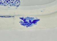 A rare Historical Blue Staffordshire "Arms of Pennsylvania" platter, Thomas Mayer, Stoke, Cliff Bank Works, circa 1830