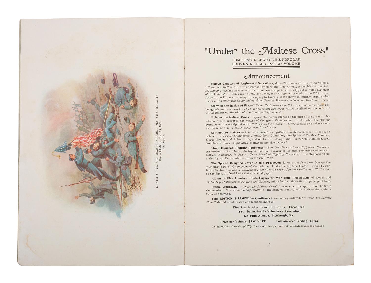 Under the Maltese Cross: Antietam to Appomattox, the Loyal Uprising in Western Pennsylvania, 1861-1865. Pittsburgh, PA: The 155th Regimental Association, 1910.