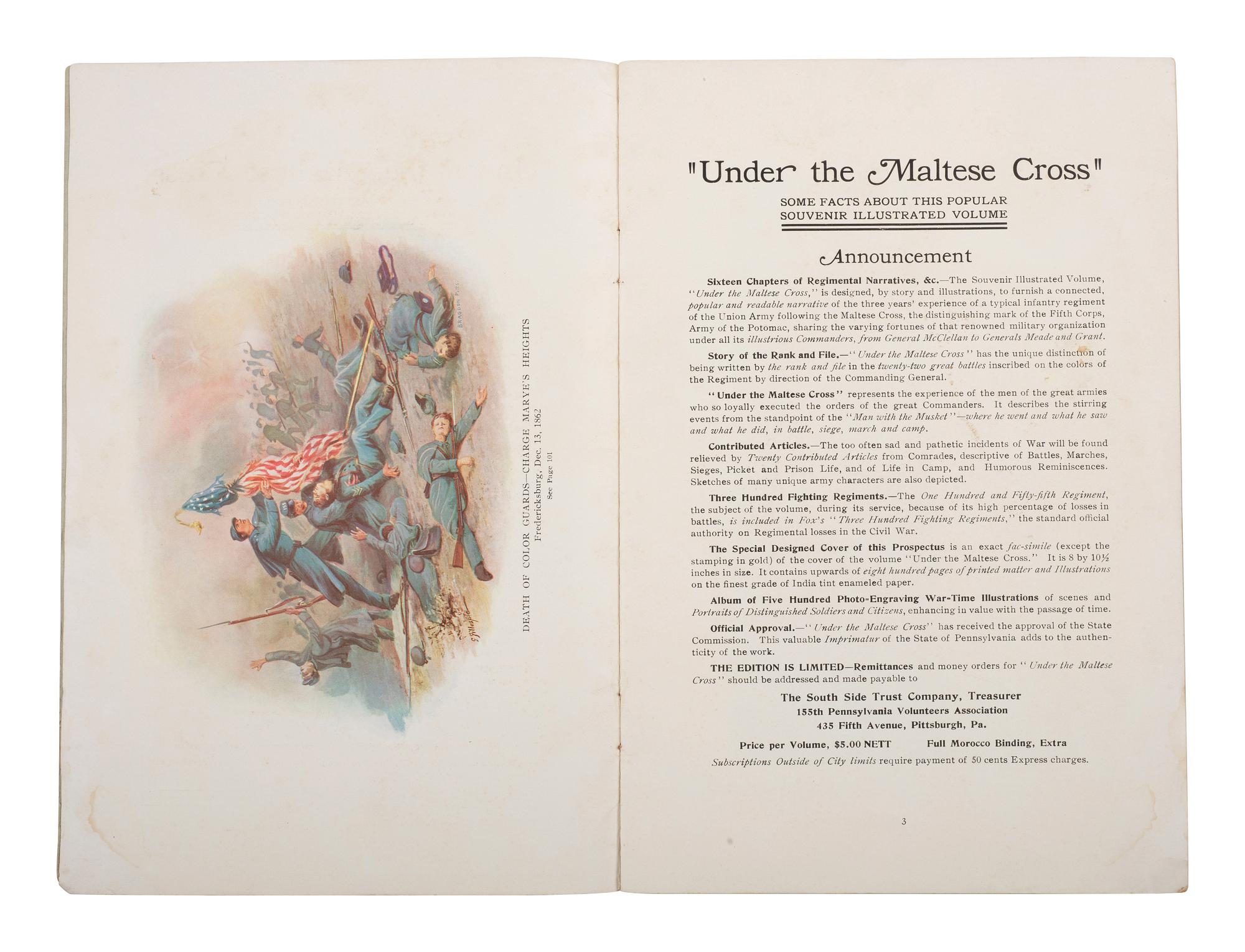 Under the Maltese Cross: Antietam to Appomattox, the Loyal Uprising in Western Pennsylvania, 1861-1865. Pittsburgh, PA: The 155th Regimental Association, 1910.