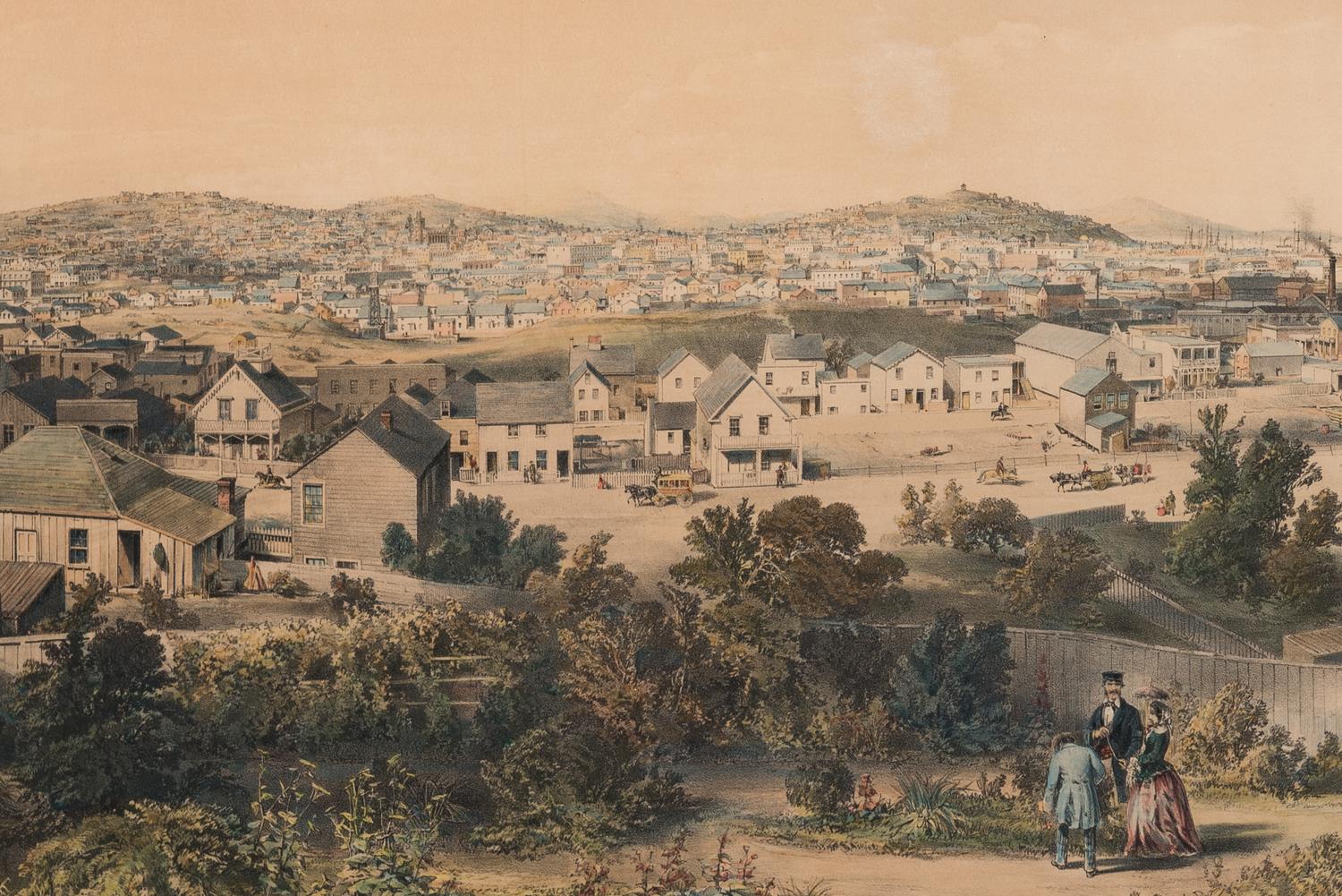 [SAN FRANCISCO]. OTIS, Fessenden Nott (1825-1900). City of San Francisco from Rincon Point . New York: C. Parsons, 1855.