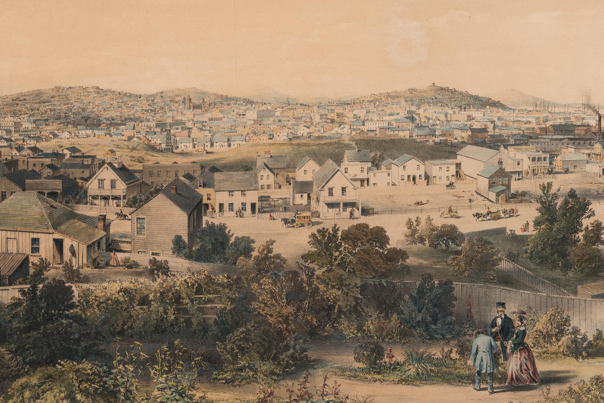 [SAN FRANCISCO]. OTIS, Fessenden Nott (1825-1900). City of San Francisco from Rincon Point . New York: C. Parsons, 1855.