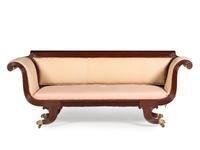 A Pair of Classical Style Mahogany Sofas in the Manner of William Camp (1773-1822)