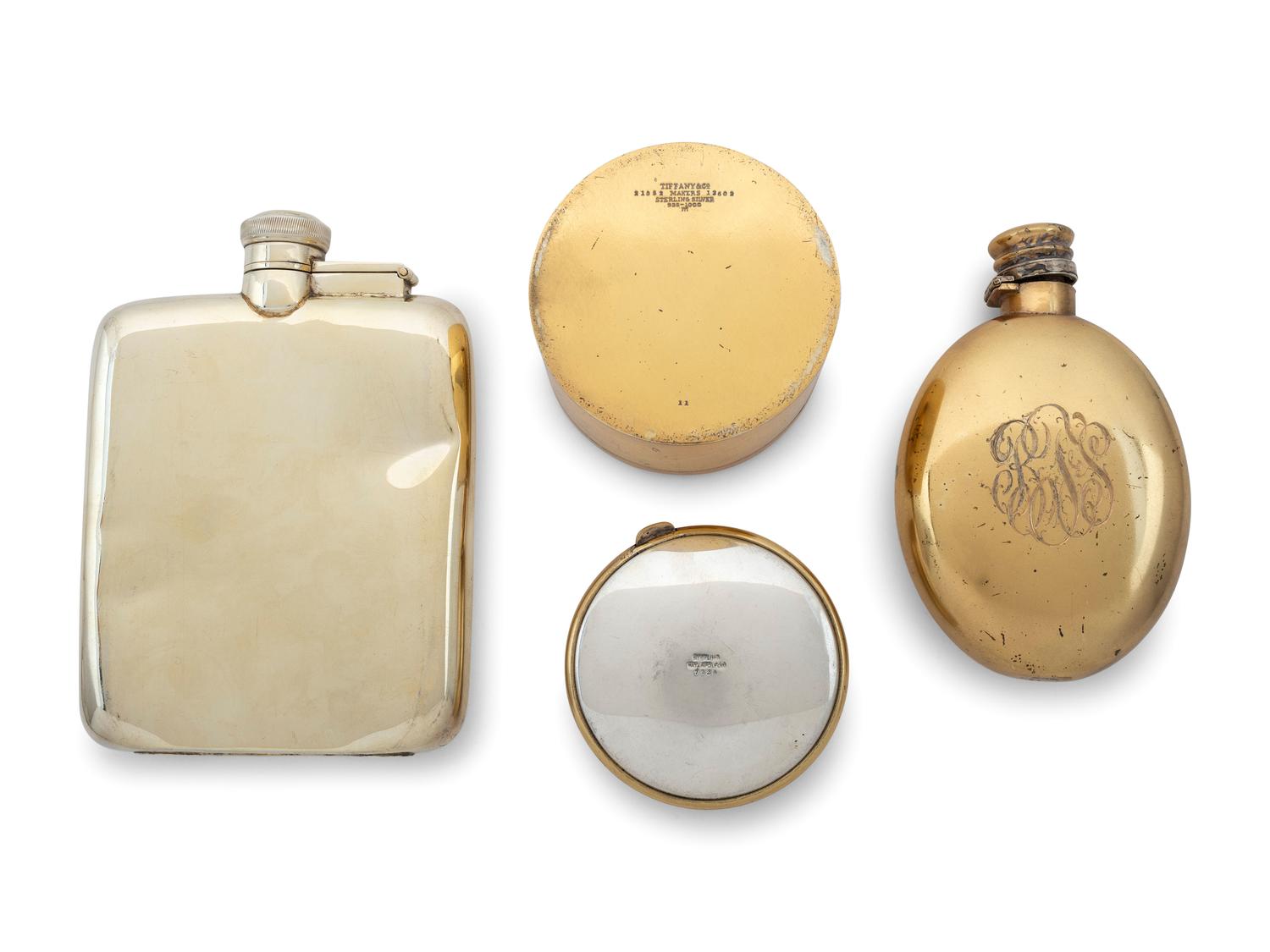 Four Silver-Gilt Hollowware Articles