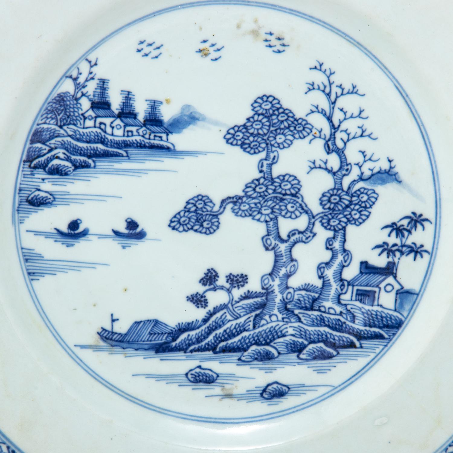 Three Chinese Export Porcelain Plates