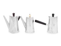 Two Victorian Silver Bachelor's Coffee Pots