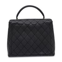 Chanel, Kelly Handle Bag in Black Caviar Leather