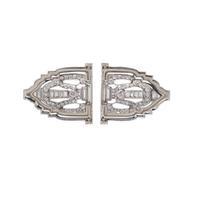 DIAMOND DOUBLE CLIP/BROOCH
