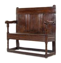 A George III Oak Settle