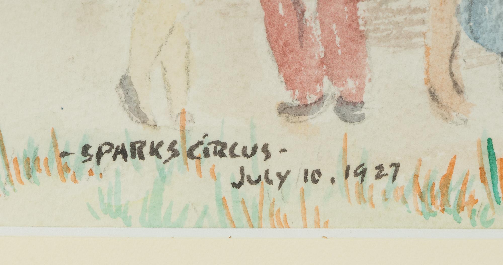 Sparks Circus, 1927