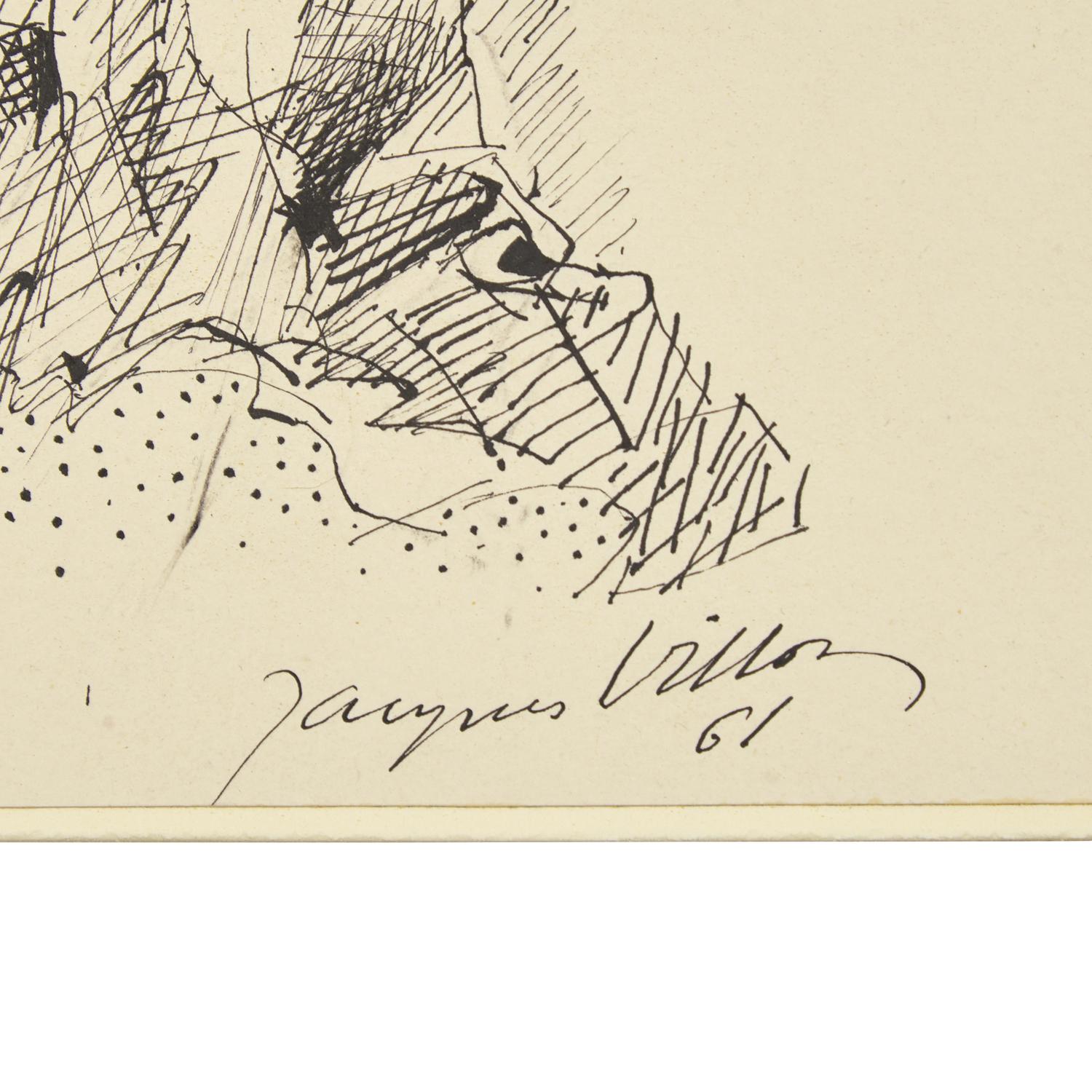 Jacques Villon (French, 1875-1963) — Portrait d'Homme (Autoportrait), 1961