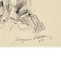 Jacques Villon (French, 1875-1963) — Portrait d'Homme (Autoportrait), 1961