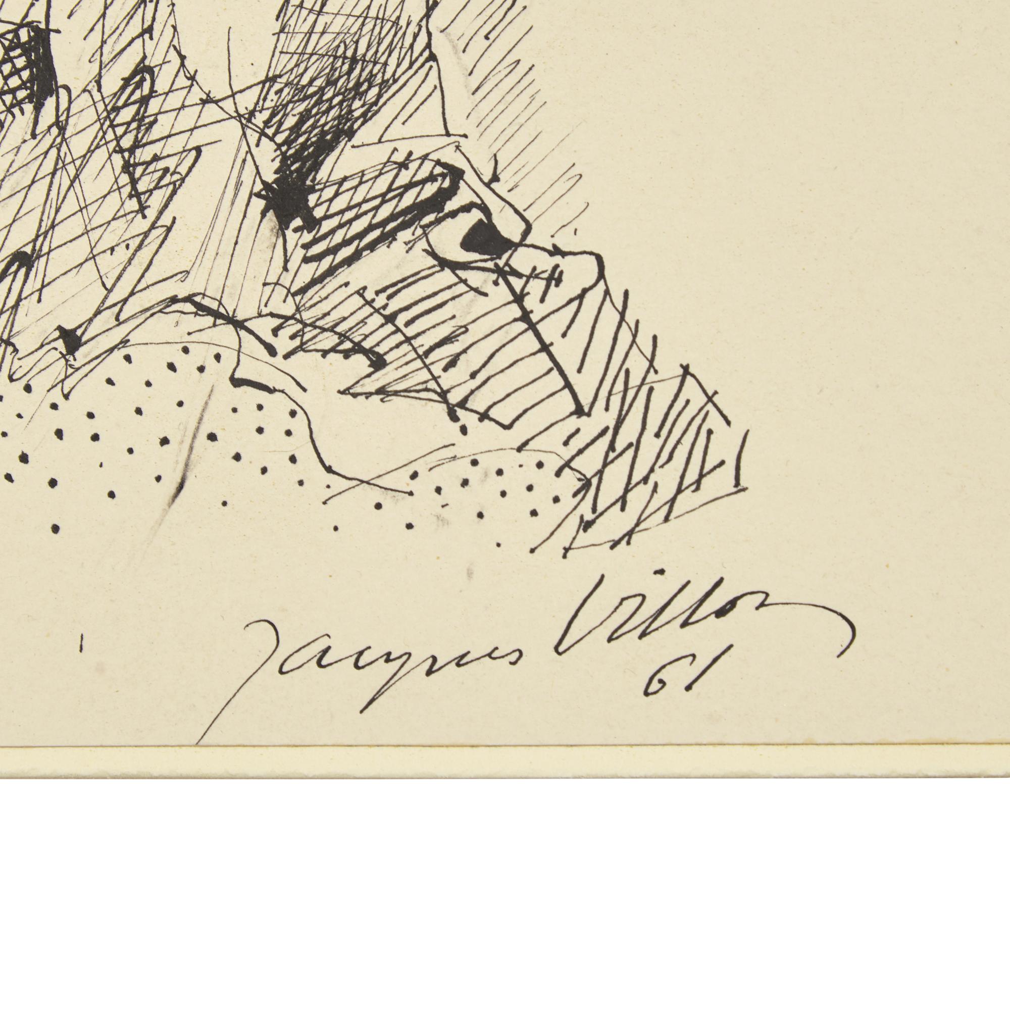 Jacques Villon (French, 1875-1963) — Portrait d'Homme (Autoportrait), 1961