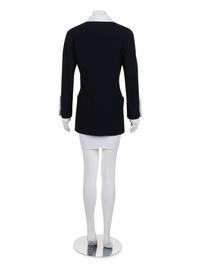 Chanel Cotton Jacket with Removable Collar and Cuffs, Late 1980s